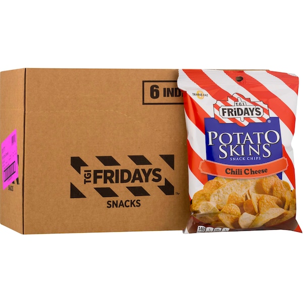 Tgi Fridays TGI Friday's Chili Cheese Potato Skins 3 oz. Bag, PK6 30177 - main